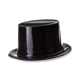 Black Plastic Top Hats